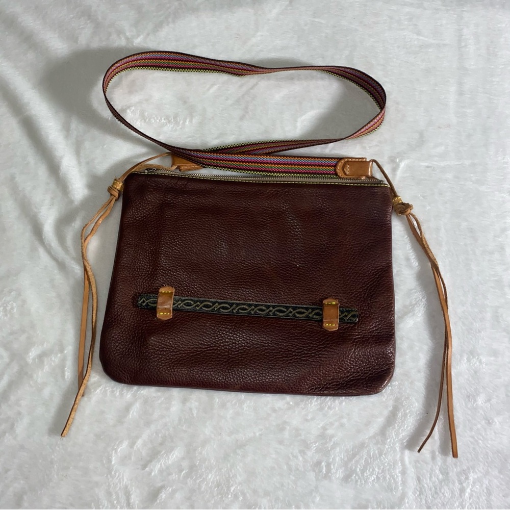 Rare Consuela Brown Leather Crossbody Bag